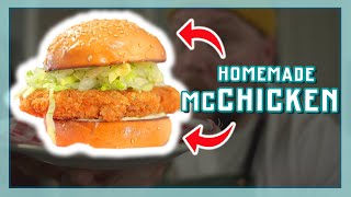 McDonalds Eten Homemade McChicken  EtenmetNick  How to [upl. by Esinyl]