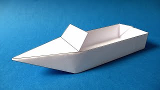 How to Make a Paper Boat that Floats  Paper Speed Boat [upl. by Joscelin]