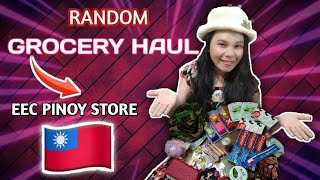 RANDOM GROCERY HAUL  UNBOXING  EEC HAUL  TAIWAN PINOY STORE WORTH IT [upl. by Clarhe917]