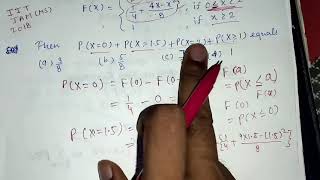 CDF Numericals  Distribution Function  IIT JAM GATE Statistics [upl. by Sapers]