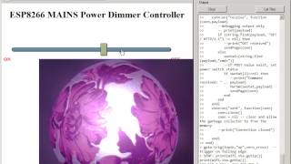 ESP8266  WIFI MAINS Dimmer  WebServer Test [upl. by Roma]