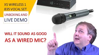 Sennheiser XSW 1835 Unboxing and Demo Wireless Mic vs Wired mic [upl. by Notlef]