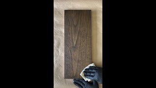 Using an Oil Plus 2C quotDark Oakquot to finish an ash board treated with PreAging quotAuthentic 1quot [upl. by Annabal]