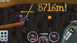 8716m in Mountain with JEEP  Hill Climb Racing 2 [upl. by Shira]