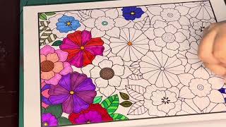 Colour me Happy  Floral wellness art mindfulcoloring mindfulness floralart [upl. by Tenney]