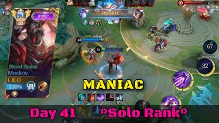 Global Moskov Hari² dapat MANIAC  Build Critical Sky Piercer MLBB Season 34 [upl. by Ekez86]