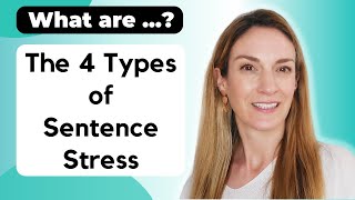 The 4 Types of Sentence Stress  Pronunciation  Part 14 [upl. by Akinorev]