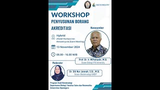 Workshop Penyusunan Borang Akreditasi [upl. by Alliuqal264]