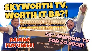 THE BEST ANDROID TV NA NAPAKAMURA l 55SUD6200 REVIEW skyworth abenson tv smarttv [upl. by Gregrory]