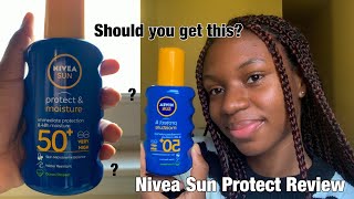 Nivea Sun Protect and Moisture SPF 50 Review  Sunscreen for Dark Skin without white cast [upl. by Iblehs118]