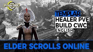 ESO  Magicka Templar PVE Healer Build for Trials and Dungeons Clockwork City English [upl. by Soinski]