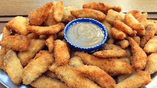 Filé De Tilápia Frita Empanada Com Farinha Panko VOCÊ NUNCA COMEU UM NUGGETS COMO ESSE [upl. by Deloris251]