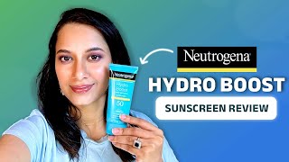 Neutrogenas Hydro Boost Water Gel Sunscreen A Musthave For Dry Skin Neutrogena Sunscreen Review [upl. by Meyers737]