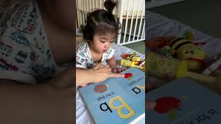 my 7 months old started learning abc [upl. by Amian]