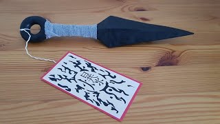 Make a KUNAI in WOOD – NARUTO [upl. by Theresina]