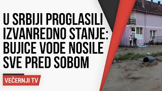 U Srbiji izvanredno stanje Bujice vode nosile sve pred sobom poginula žena [upl. by Anol]