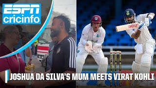 HONOURING great cricketers When Joshua da Silvas mum met Indias Virat Kohli  ESPNcricinfo [upl. by Rustie993]