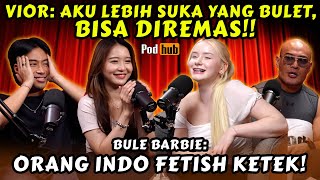 VIOR PODHUB INI GAK USAH TAYANG BOLEH GAK⁉️🤣 Vidi Gemoy dan BULE Barbie🥰  podcast [upl. by Ema]