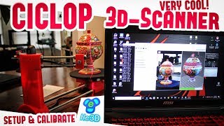 ✔ CICLOP 3DScanner Laser Calibration Setup amp Review wMultiple Tests [upl. by Zobkiw]