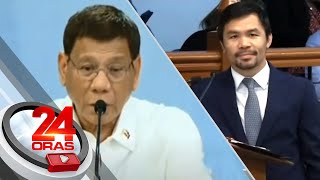 Pimentel Debating on level of corruption under Duterte admin will be ‘pointless endless’  24 Oras [upl. by Yllehs882]