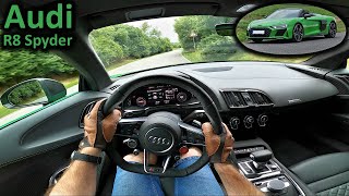 2023 Audi R8 Spyder V10  POV drive [upl. by Bobbee487]