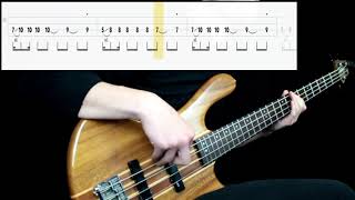 Radiohead  Optimistic Bass Cover Play Along Tabs In Video [upl. by Friedman445]