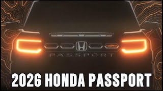 NEW 2026 HONDA PASSPORT  TrailSport Teaser  A Major Facelift  What Can We Expect hondapassport [upl. by Gnol]