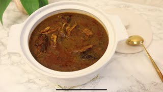 SAUCE DJOUMBLÉ gombo sec A L’HUILE ROUGE RECETTE AFRICAINE Shalou Cuisine [upl. by Nirrep218]