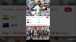 Ind vs Aus 1st test bgt cricket [upl. by Neela791]