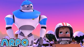 Christmas Flight🧑🏻‍🎄❄️🎄  Baby Daniel and ARPO The Robot  Funny Cartoons for Kids [upl. by Filide]