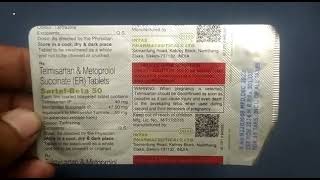 SartelBeta 50 Tablet  Telmisartan amp Metoprolol Succinate Tablets  Sartel Beta 50 Tablet Uses Dose [upl. by Mateya]