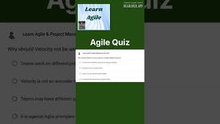 Why should Velocity not be used to compare different teams  Scrum Master Interview  Agile Quiz [upl. by Michaella]