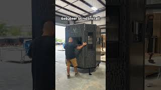 How to install Monarch 6x6 insulated deer blind ￼installation outdoors deer blind [upl. by Bidget]