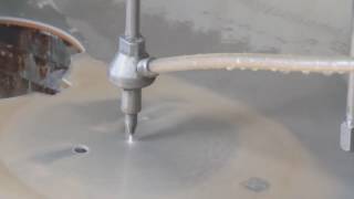 Abrasive jet machining on aluminum material [upl. by Pardo]