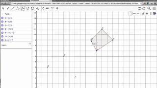 Indsæt koordinater og tegn figurer med GeoGebra i koordinatsystem [upl. by Mloc]