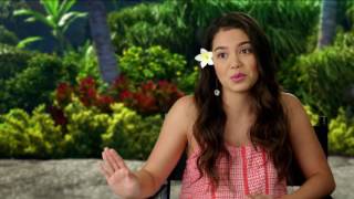 Moana Auli’i Cravalho quotMoanaquot Behind the Scenes Movie Interview  ScreenSlam [upl. by Adams]