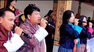 Thimphu Tshechu Legend singers of Bhutan [upl. by Averat]