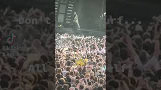 Crowd Surfing gone wrong Green Day 2024 Manchester Emirates [upl. by Eppesiug]