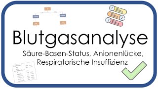 Blutgasanalyse BGA  SäureBasenStatus Anionenlücke Respiratorische Insuffizienz  Teil 2 [upl. by Gnehc]