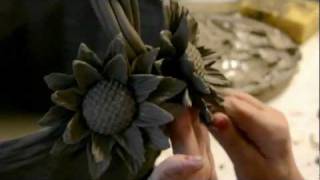 Ceramic flowers hand made by Italian expert artisans [upl. by Akeim]