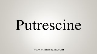 How To Say Putrescine [upl. by Inaflahk160]