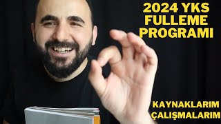 2024 YKS Fulleme Programı ve Kaynaklarım 2024 TYT ve AYT  Arşiv Video [upl. by Oht]