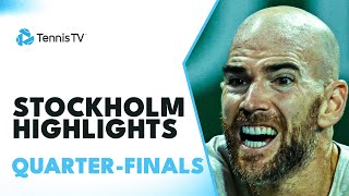 Monfils Faces Mannarino Griekspoor amp Djere Feature  Stockholm 2023 QuarterFinal Highlights [upl. by Delmor]