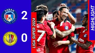 HIGHLIGHT  SABAH FC 2 VS 0 NEGERI SEMBILAN FC  LIGA SUPER 2024 [upl. by Anirres22]