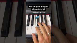 Rocking A Cardigan in Atlanta easy piano tutorial [upl. by Lurie]