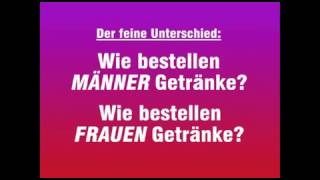 Wie Männer und Frauen Getränke bestellen [upl. by Katina]