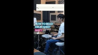 How to Read Drum Sheet Music Part 1  Beginner Drum Lesson [upl. by Derfiniw]