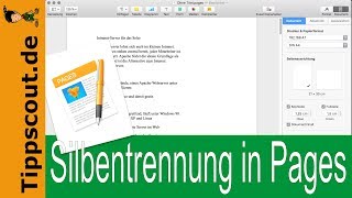 Apple Pages  Silbentrennung einschalten SCHNELLE ANLEITUNG [upl. by Agon454]