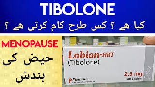 Lobion HRT Tibolone Uses amp Side Effects In Urdu Hindi  Tibolone Uses  Menopause Haiz Ki Bandish [upl. by Tiffanle]