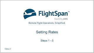 2 Setting Rates  Steps 15 [upl. by Eaver]